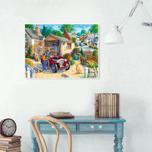 Charger l&#39;image dans la galerie, Village sans rond - diamant rond complet - 30x40cm
