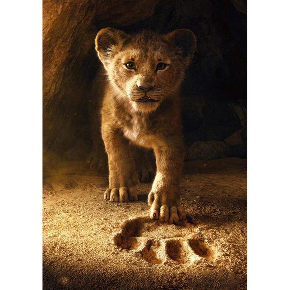 Chien - diamant rond complet - 30x40cm