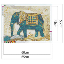 Charger l&#39;image dans la galerie, Éléphant - peinture complète de diamant - 50x65cm
