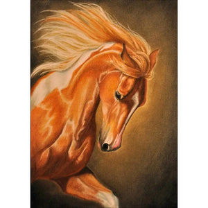 Cheval sauvage - peinture complète de diamant - 30x40cm