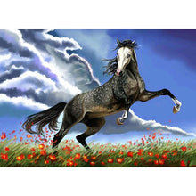 Charger l&#39;image dans la galerie, Cheval sauvage - peinture complète de diamant - 30x40cm
