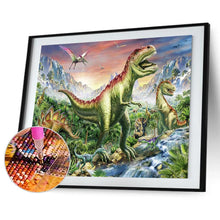 Charger l&#39;image dans la galerie, Dinosaur world - peinture complète en diamant - 30x40cm
