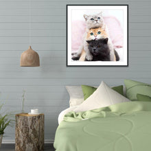 Charger l&#39;image dans la galerie, Beau chat - peinture complète de diamant - 30x30cm
