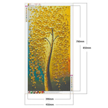 Charger l&#39;image dans la galerie, Arbre de fleur d’or - peinture complète de diamant - 85x45cm
