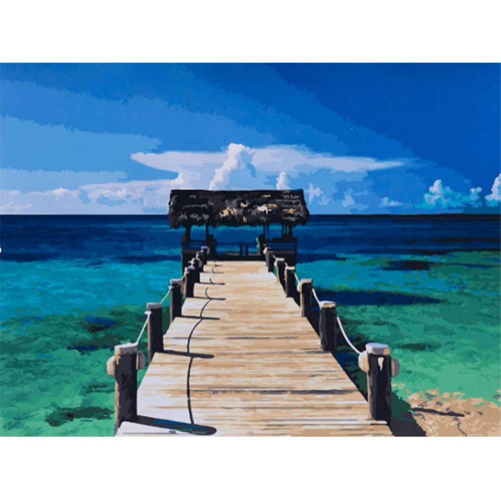 Route de planche de bord - peinture complète de diamant - 30x40cm