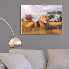 Charger l&#39;image dans la galerie, Lion animal - diamant rond complet - 40x30cm
