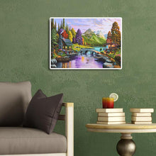 Charger l&#39;image dans la galerie, Paysage - diamant rond complet - 40x30cm

