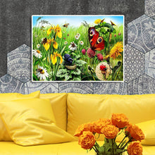 Charger l&#39;image dans la galerie, Papillons pick miel - diamant rond complet - 40x30cm
