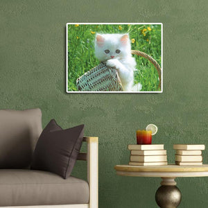 Panier de chat - diamant rond complet - 40x30cm