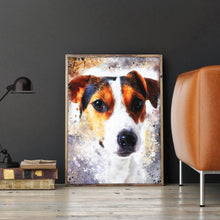 Charger l&#39;image dans la galerie, Chien - diamant rond complet - 30x40cm

