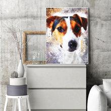 Charger l&#39;image dans la galerie, Chien - diamant rond complet - 30x40cm

