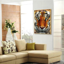 Charger l&#39;image dans la galerie, Tigre - diamant rond complet - 30x40cm
