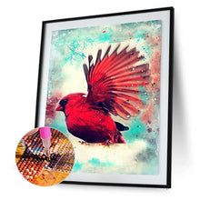 Charger l&#39;image dans la galerie, Oiseau - diamant rond complet - 30x40cm
