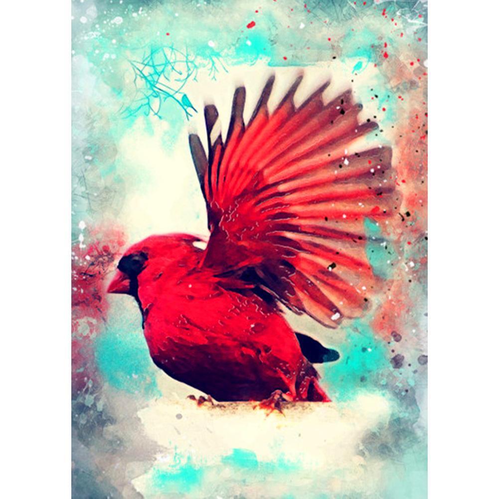 Oiseau - diamant rond complet - 30x40cm