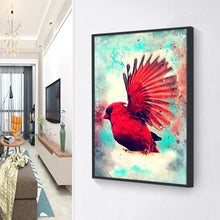 Charger l&#39;image dans la galerie, Oiseau - diamant rond complet - 30x40cm
