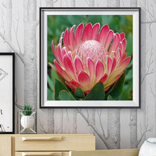Charger l&#39;image dans la galerie, Fleur - diamant rond complet - 30x30cm
