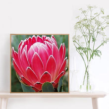 Charger l&#39;image dans la galerie, Fleur - diamant rond complet - 30x30cm
