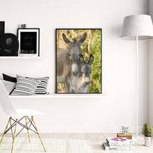 Charger l&#39;image dans la galerie, Âne - diamant rond complet - 30x40cm
