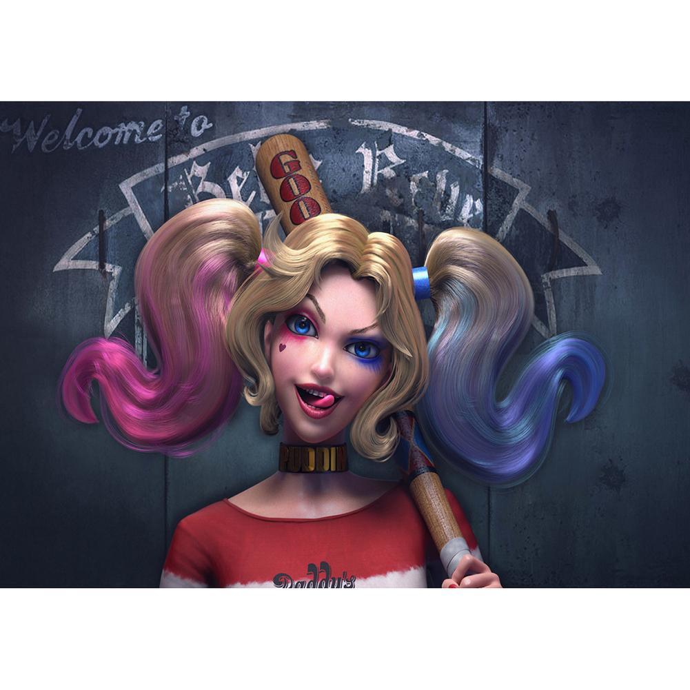 Personnage d’anime - diamant rond complet - 40x30cm