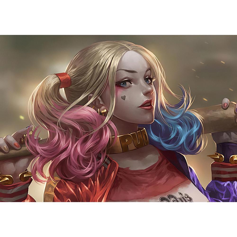 Personnage d’anime - diamant rond complet - 40x30cm