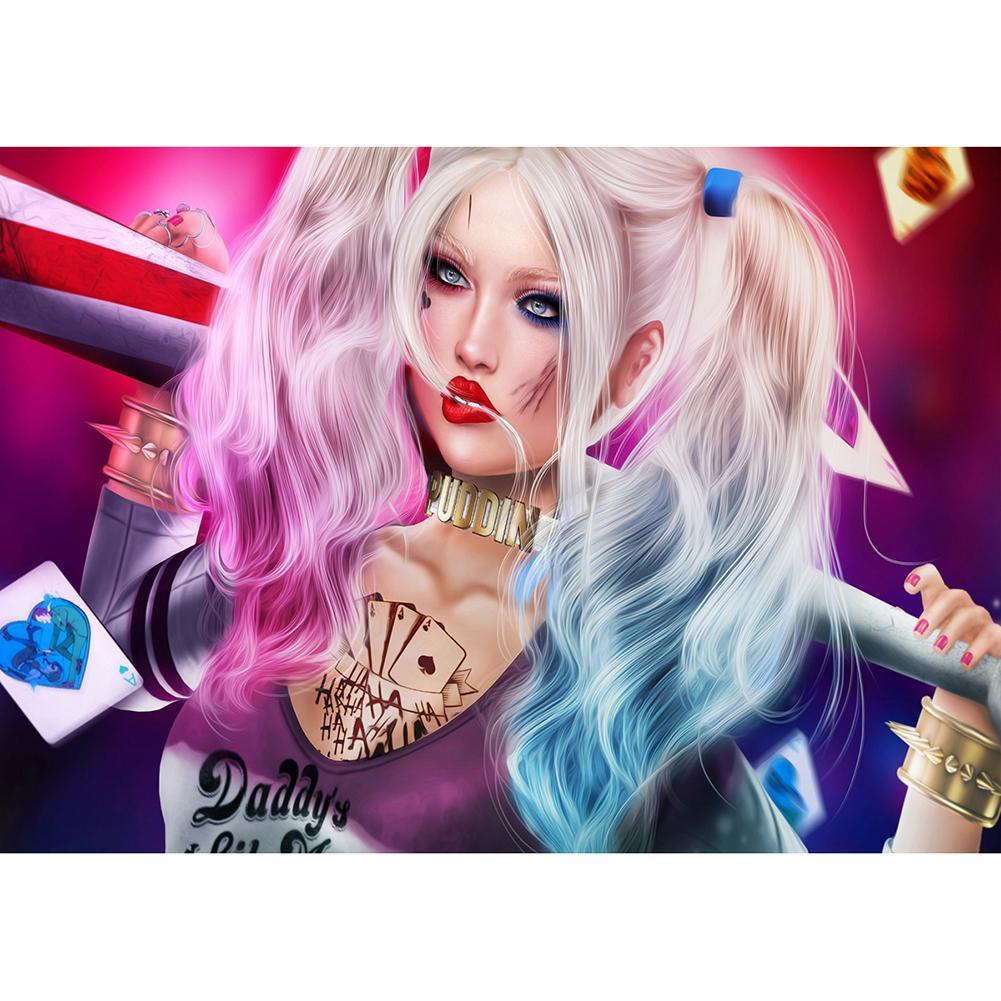 Personnage d’anime - diamant rond complet - 40x30cm