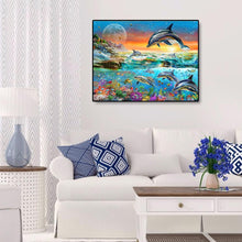 Charger l&#39;image dans la galerie, Monde sous-marin - diamant rond complet - 50x40cm
