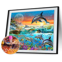 Charger l&#39;image dans la galerie, Monde sous-marin - diamant rond complet - 50x40cm
