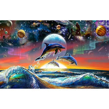 Charger l&#39;image dans la galerie, Monde sous-marin - diamant rond complet - 50x40cm
