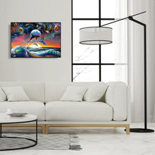 Charger l&#39;image dans la galerie, Monde sous-marin - diamant rond complet - 50x40cm
