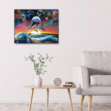 Charger l&#39;image dans la galerie, Monde sous-marin - diamant rond complet - 50x40cm
