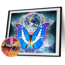 Charger l&#39;image dans la galerie, Terre de papillon - diamant rond complet - 50x40cm
