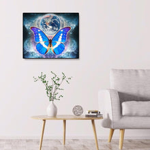 Charger l&#39;image dans la galerie, Terre de papillon - diamant rond complet - 50x40cm
