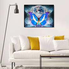 Charger l&#39;image dans la galerie, Terre de papillon - diamant rond complet - 50x40cm
