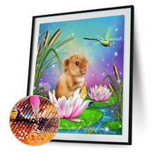 Charger l&#39;image dans la galerie, Libellule de souris - diamant rond complet - 30x30cm
