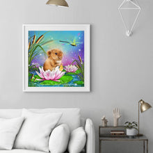 Charger l&#39;image dans la galerie, Libellule de souris - diamant rond complet - 30x30cm
