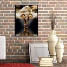 Charger l&#39;image dans la galerie, Éléphant - diamant rond complet - 30x40cm
