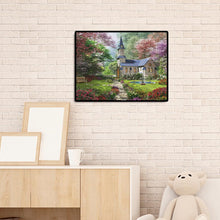 Charger l&#39;image dans la galerie, Maison de château - diamant rond complet - 40x30cm
