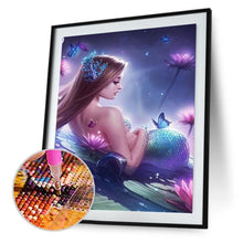 Charger l&#39;image dans la galerie, Sirène - diamant rond complet - 30x40cm
