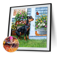 Charger l&#39;image dans la galerie, Femmes de chien - diamant rond complet - 30x30cm
