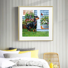 Charger l&#39;image dans la galerie, Femmes de chien - diamant rond complet - 30x30cm
