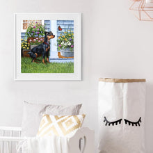 Charger l&#39;image dans la galerie, Femmes de chien - diamant rond complet - 30x30cm
