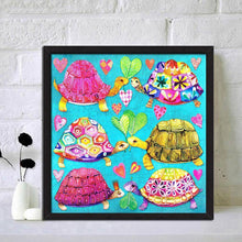 Charger l&#39;image dans la galerie, Tortue - diamant rond complet - 30x30cm
