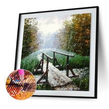 Charger l&#39;image dans la galerie, Petit pont - diamant rond complet - 30x30cm
