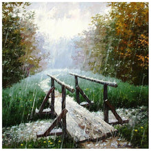 Charger l&#39;image dans la galerie, Petit pont - diamant rond complet - 30x30cm
