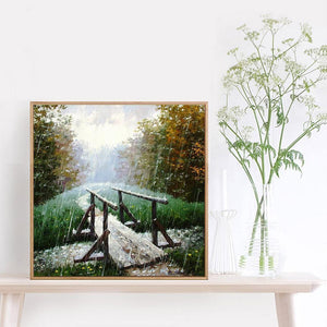 Petit pont - diamant rond complet - 30x30cm