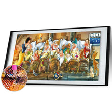 Charger l&#39;image dans la galerie, Blanc neige et sept nains - diamant rond complet - 100x50cm
