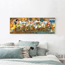 Charger l&#39;image dans la galerie, Blanc neige et sept nains - diamant rond complet - 100x50cm
