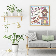 Charger l&#39;image dans la galerie, Accueil - diamant rond complet - 30x30cm
