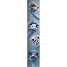 Charger l&#39;image dans la galerie, Autruche- (115 * 25cm) -Full Drill Round Drill Diamond Painting-PREORDER
