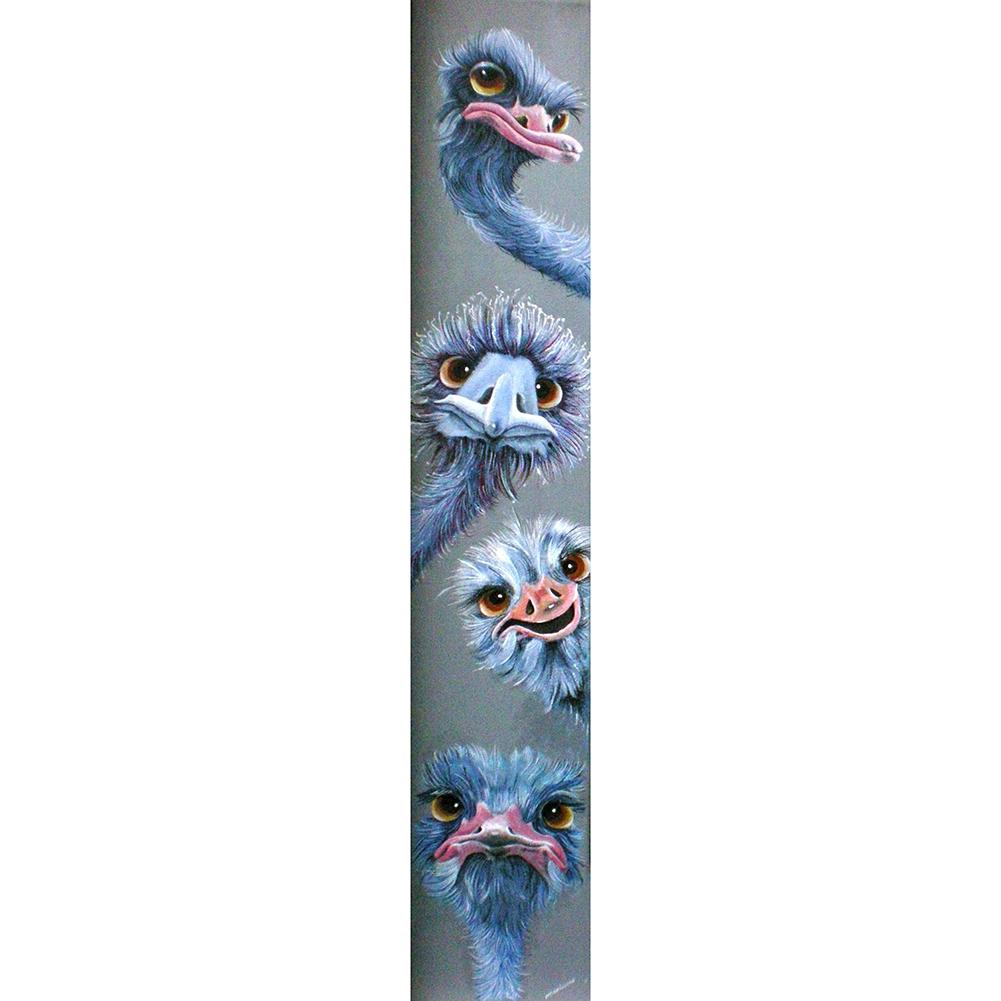 Autruche- (115 * 25cm) -Full Drill Round Drill Diamond Painting-PREORDER